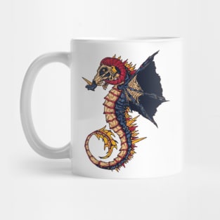 Red Horn Sea Horse Mug